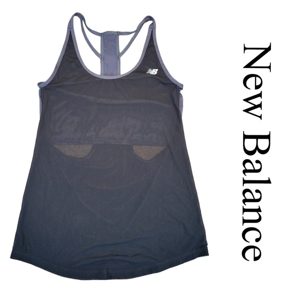 New Balance Tops - New Balance Women's NB Ice Tank Top Black Shrer Lightweight Running Sports Bra